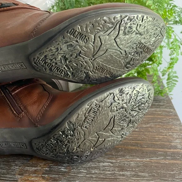 PIKOLINOS Verona Leather Zip Block Heel Boots W5C-8576 Women 41 US 10.5-11 Brown - Picture 13 of 15